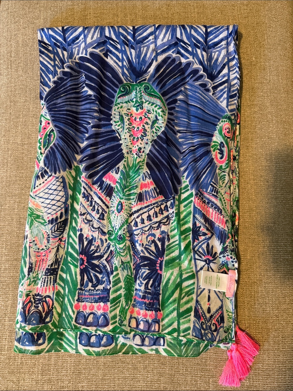 Pulitzer Elephant Scarf/Wrap